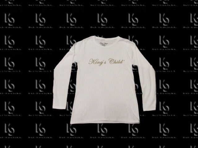 King's Child Women's/Long Sleeve Wht&Gld