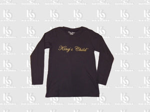 King's Child Women's/Long Sleeve Blk&Gld