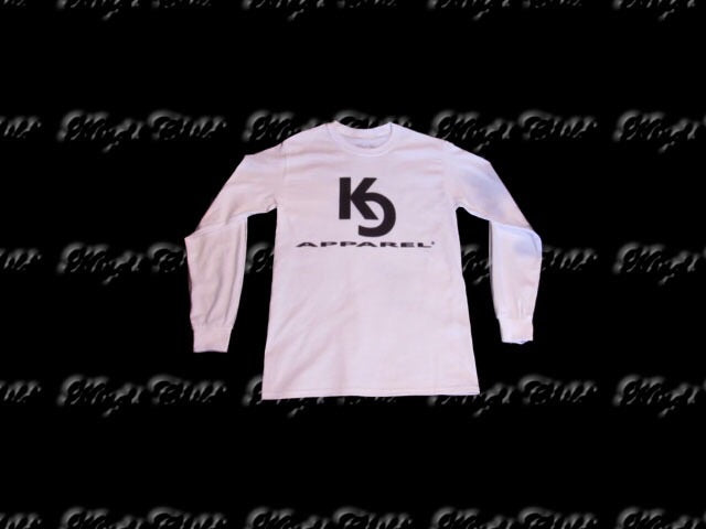 KC Apparel Men's/Long Sleeve Wht&Blk