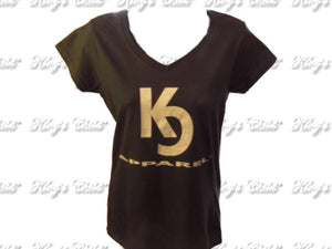 KC Apparel Women's/Short Sleeve Blk&Slv